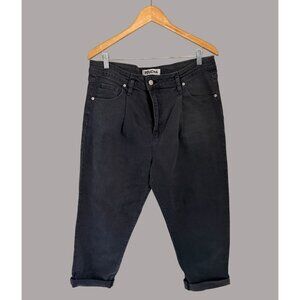 Roucha Womens Denim Cropped Jeans 100% Cotton Casual Style Gray Size C/Large